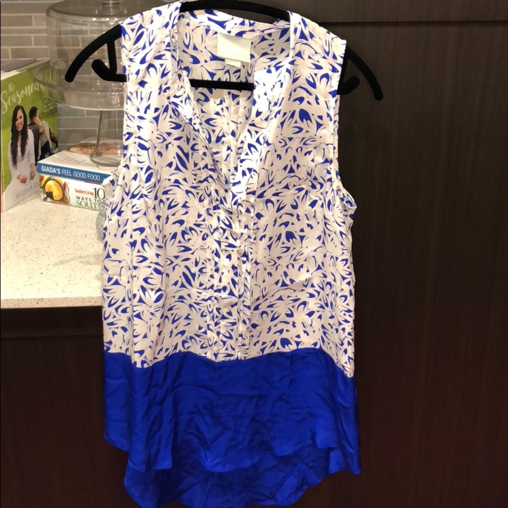 Anthropologie silk tunic